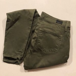 Paige Denim - Olive Super Skinny Jeans